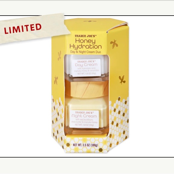 Trader Joe's 𝐋𝐢𝐦𝐢𝐭𝐞𝐝-𝐞𝐝𝐢𝐭𝐢𝐨𝐧 Honey Hydration Day & Night Cream Duo - Picture 8 of 8